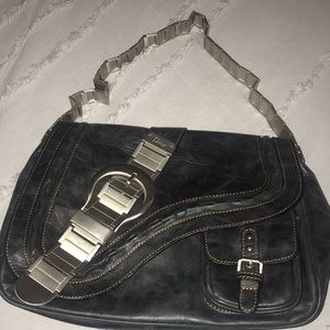 Dior black leather handbag limited edition